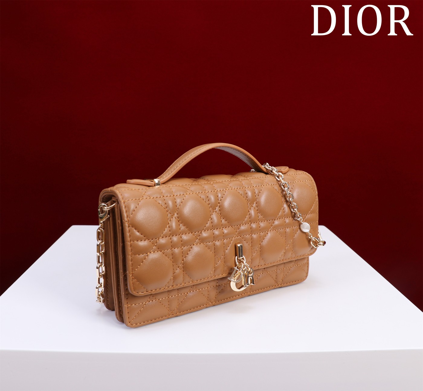 My Dior Mini Bag Tan Cannage Lambskin